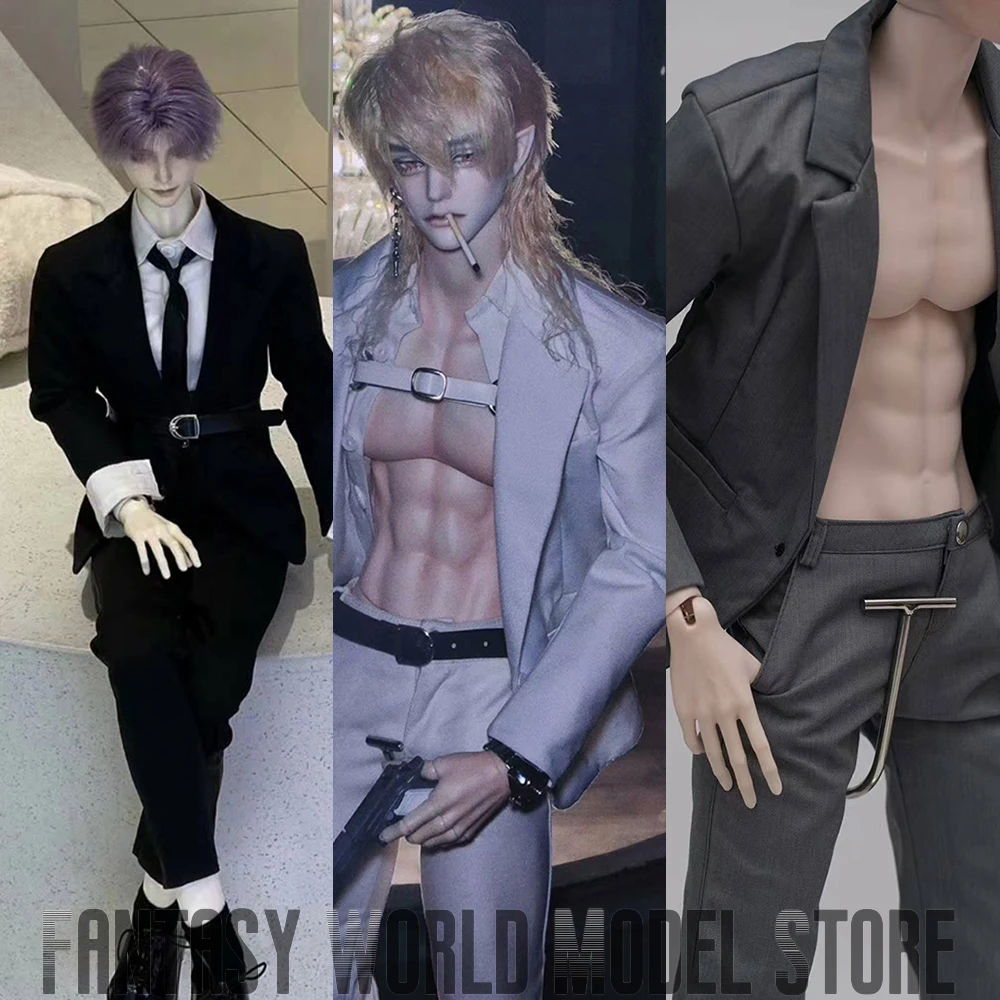 

BJD Uncle ID75 UF75 Кукольная одежда Комплект из 5 предметов Костюм Куртка Брюки Пояс Шарф Носки Пальто Брюки Подходит Фигурка Тело DIY Игрушки