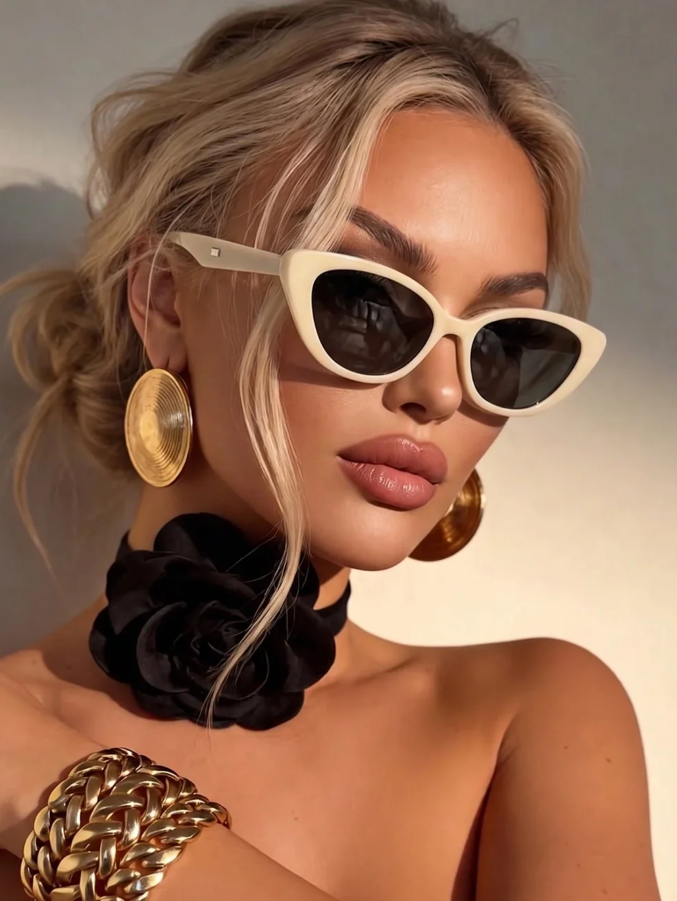 1 Pasang Kacamata Wanita Model - Sunglasses Cat Eye ulasan dan harga