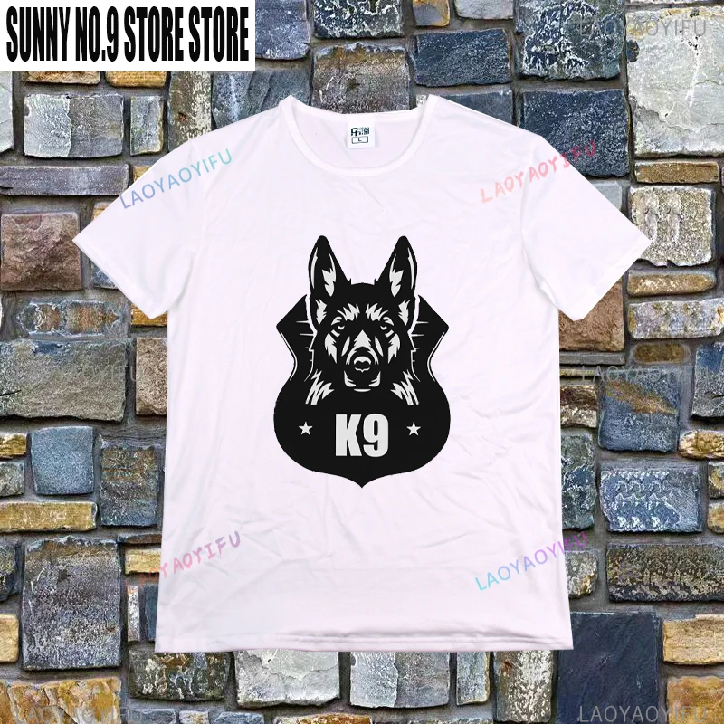 K9 Police Unit Men TShirt K-9 Unit Police Dog Crewneck Tops T Shirt Humor High Quality Gift Idea