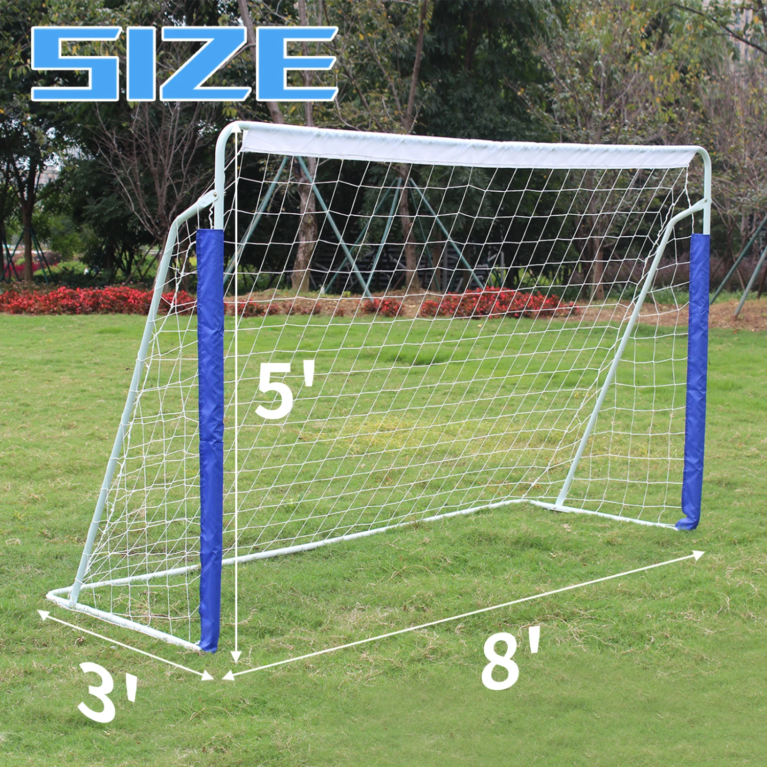 

Portable Youth Soccer Goal with Net - 8x5 FT - Kids Soccer Goals