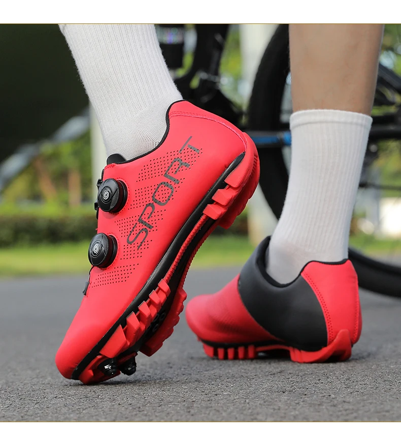 Atmungsaktive Fahrradschuhe für Herren und Damen, MTB-Schuhe, Trail-Mountainbike-Schuhe, Sport-Rennradschuhe, SPD-Pedal-Fahrradschuhe – Detail 18