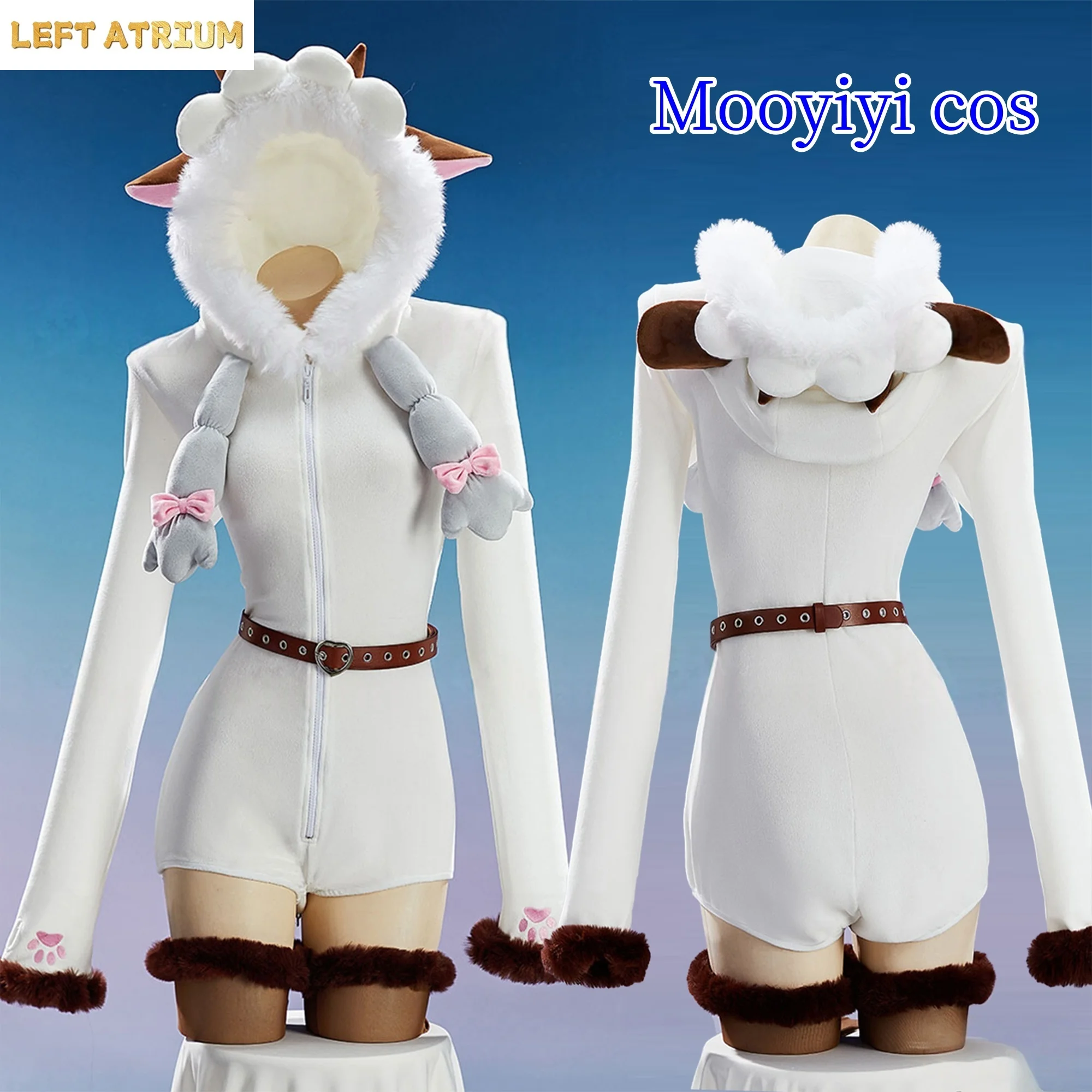 

New 2025 Wooloo Cosplay Costume Halloween Christmas Role Playing Party Comic Game S-XL Cute sheep Plush home jumpsuit