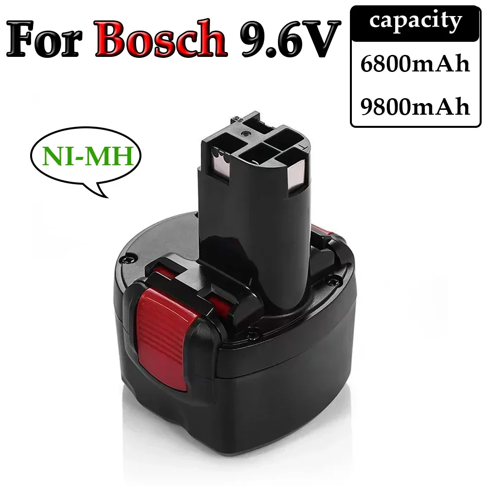 

For Bosch 6800mAh 9800mAh 9.6V NI-MH Replacement Battery PSR 960 BAT048 BAT119 BAT100 BH984 BPT1041 PSR960 GSR 9 6V E-2 GSR