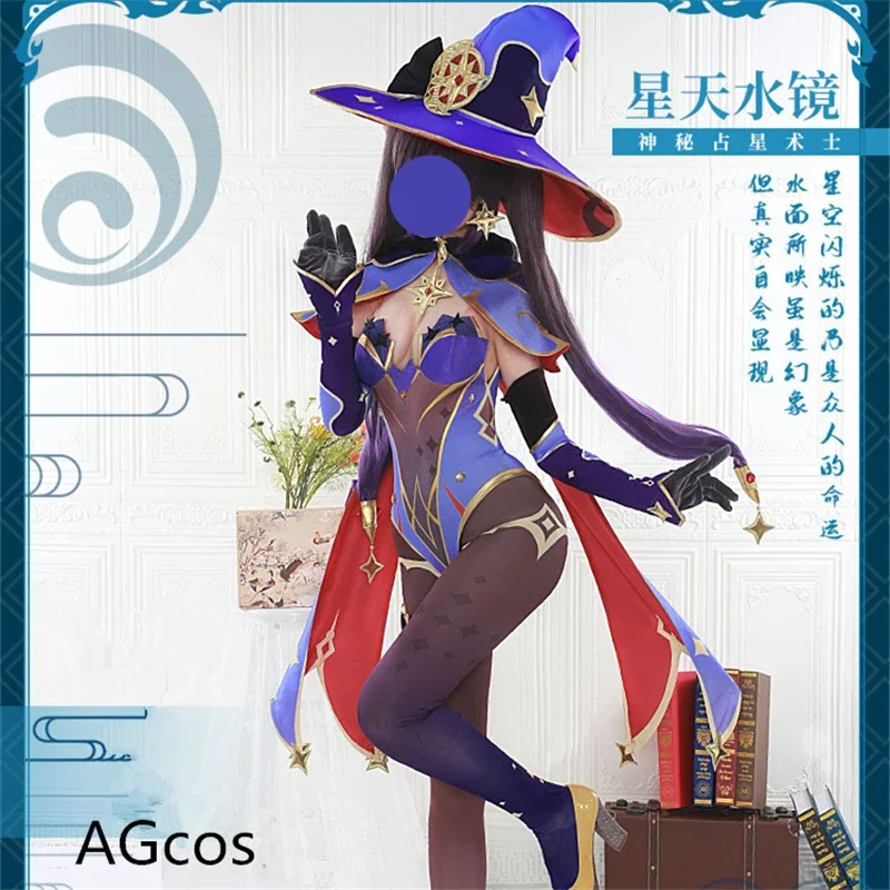 

Agcos Genshin impact Venetian cosplay costume Women Christmas sexy dress jumpsuits coat socks gloves hat