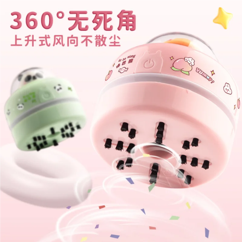 Desktop vacuum cleaner Student suck eraser dust and pencil shavings. Electric small vacuum cleaner for cleaning stationery