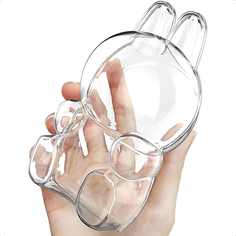 

Clear PVC Protective Case for Ia bubu Figure Portable Storage Box with Keychain Dustproof ScratchResistant Compatible with Sitt