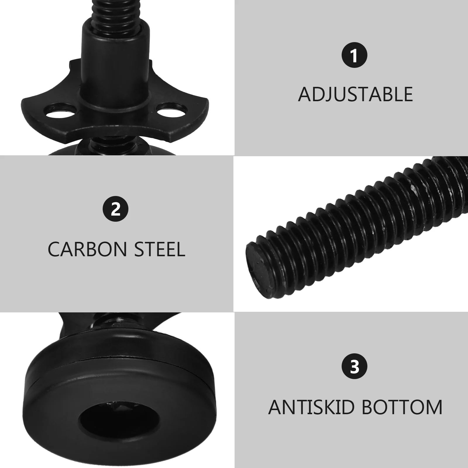 Furniture Leveling Foot Kit Chair Leg Extenders Pads Table Levelers Adjustable Legs Feet Screw On Work Bench