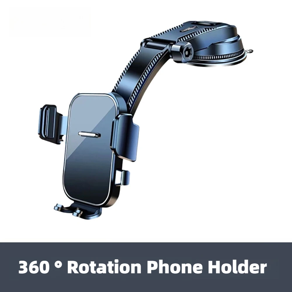 Suporte de Celular para Carro, Suporte Universal para Painel, Suporte de Telefone para Para-brisa com Rotação de 360 Graus, Suporte GPS