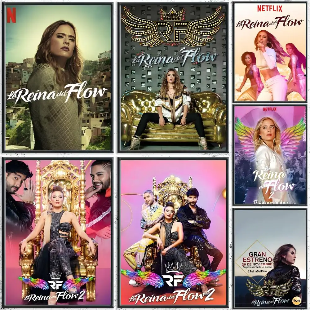 Popular TV Series T-The Queen of FlowS Poster HD Self-Adhesive No Residue After Removal Ideal for All Kinds of Wall Decor