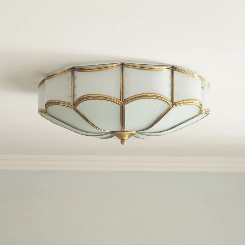 

Цельномедная американская потолочная лампа в стиле ретро, классическая, простая и красивая, для небольшой гостиной или спальни.