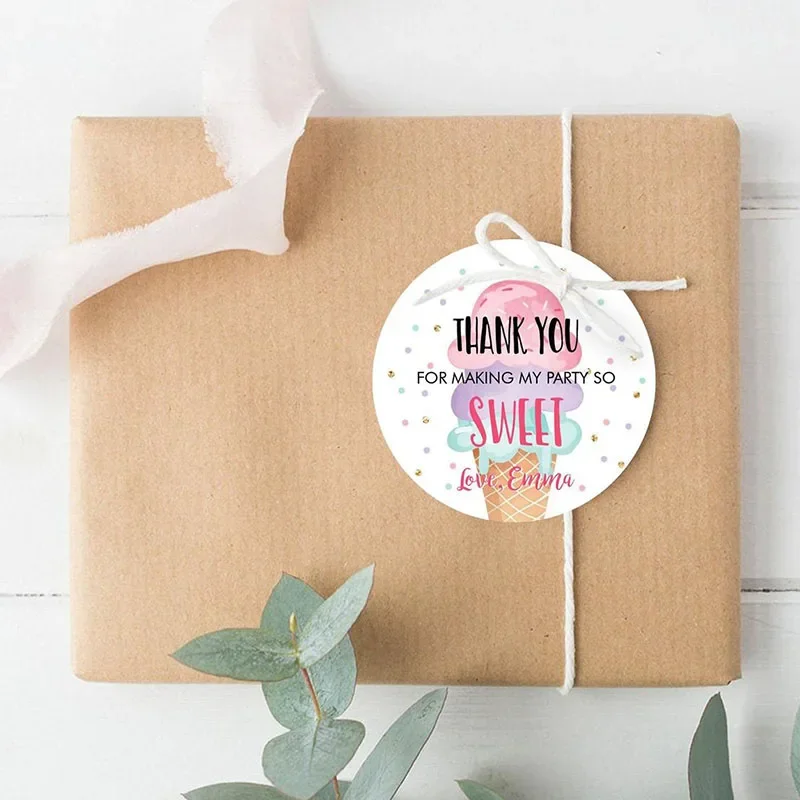 3.5/4.5/6cm Custom Sticker Round Seal Label Mutifunction DIY Customized LOGO Sticker Decorative Gifts Package Labels for Baking