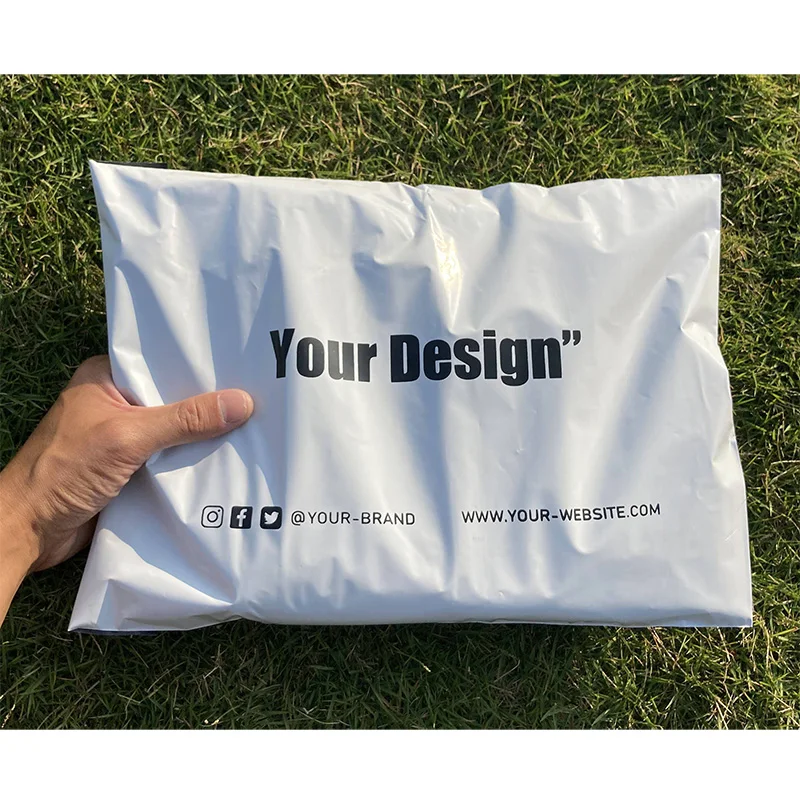 Customize Your LOGO Poly White Mailing Bag Mailer Bag Shipping Bags Tear Proof Courier Bags For Clothing