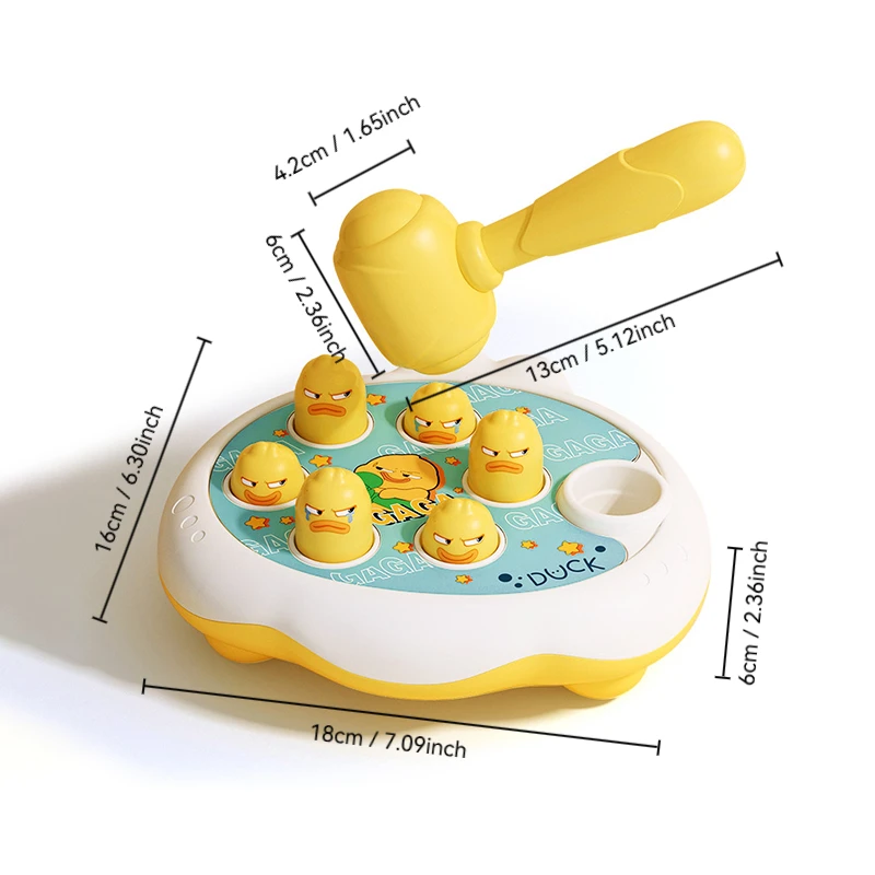 لعبة لعبة المطرقة للأطفال - نشاط التعلم اجتز على المولي للرضع، تطور التنسيق والتركيز هدايا عيد الميلاد #2