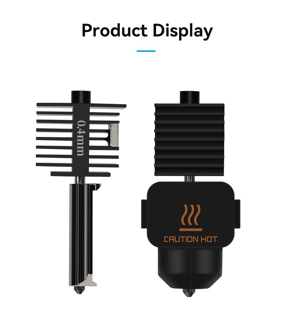 Hotend-Kit für Bambu Lab A1/A1 Mini High Flow 0,2/0,4/0,6/0,8 mm Düsen aus gehärtetem Stahl, Schnellwechsel-Hot-End-Baugruppe, Ersatzteil – Detail 9