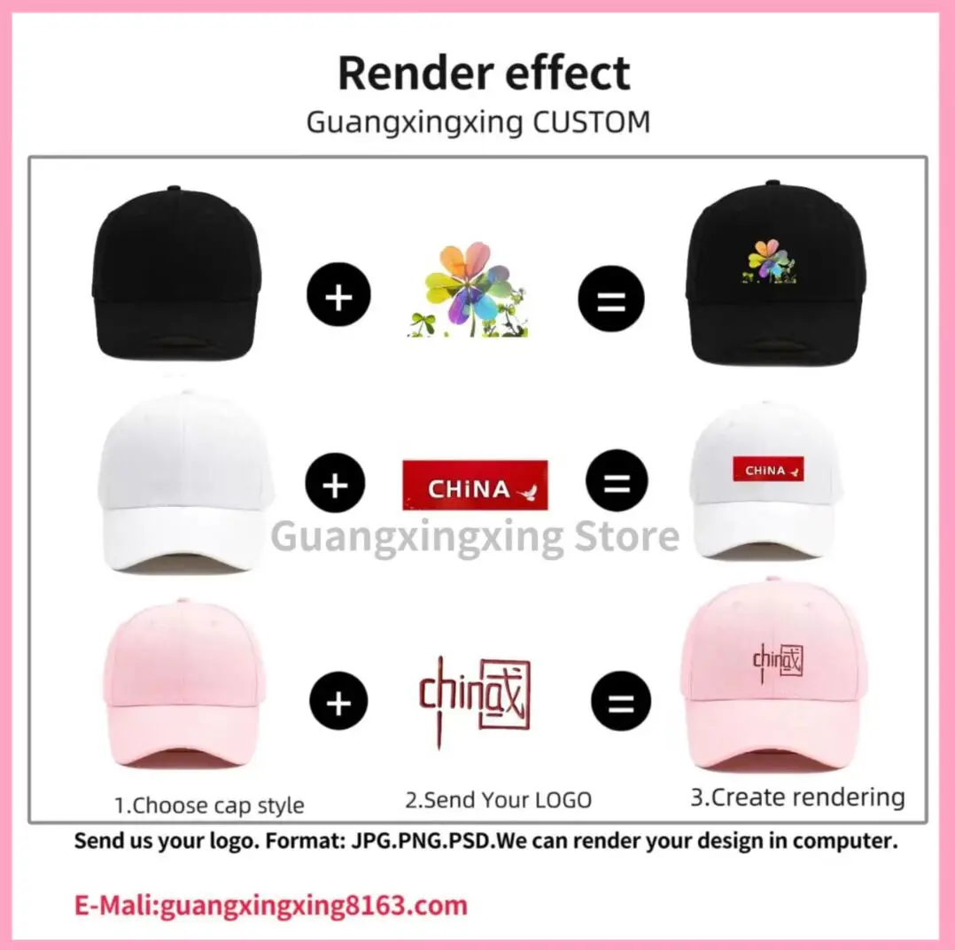 custom Logo hats unisex adjustable hats are suitable for all ag personalized headdresses