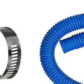 Blue1.25 Inch Pool Hose Replacement 3 Pack With Clamps For INTEX  For COLEMAN Filter Pump Above Ground Swimming Pool Accessories