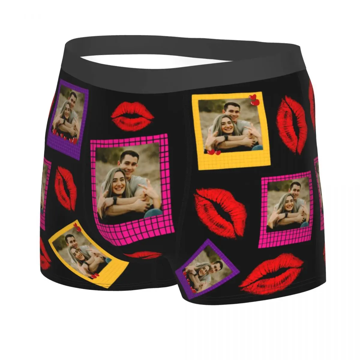 Custom Print Your Photo Boxers Shorts Men Breathable Personalized Underwear Briefs Panties Soft Sexy Underpants For Male