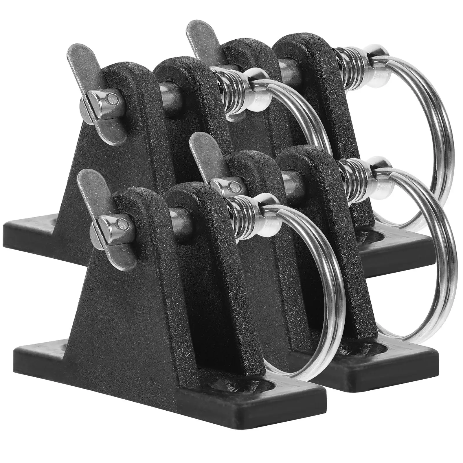 

4 Pcs Deck Hinges Marine Grade Stainless Steel Boat Accessories Durable Nylon Bracket Bimini Tops Hinges Set Deck Mount Fits