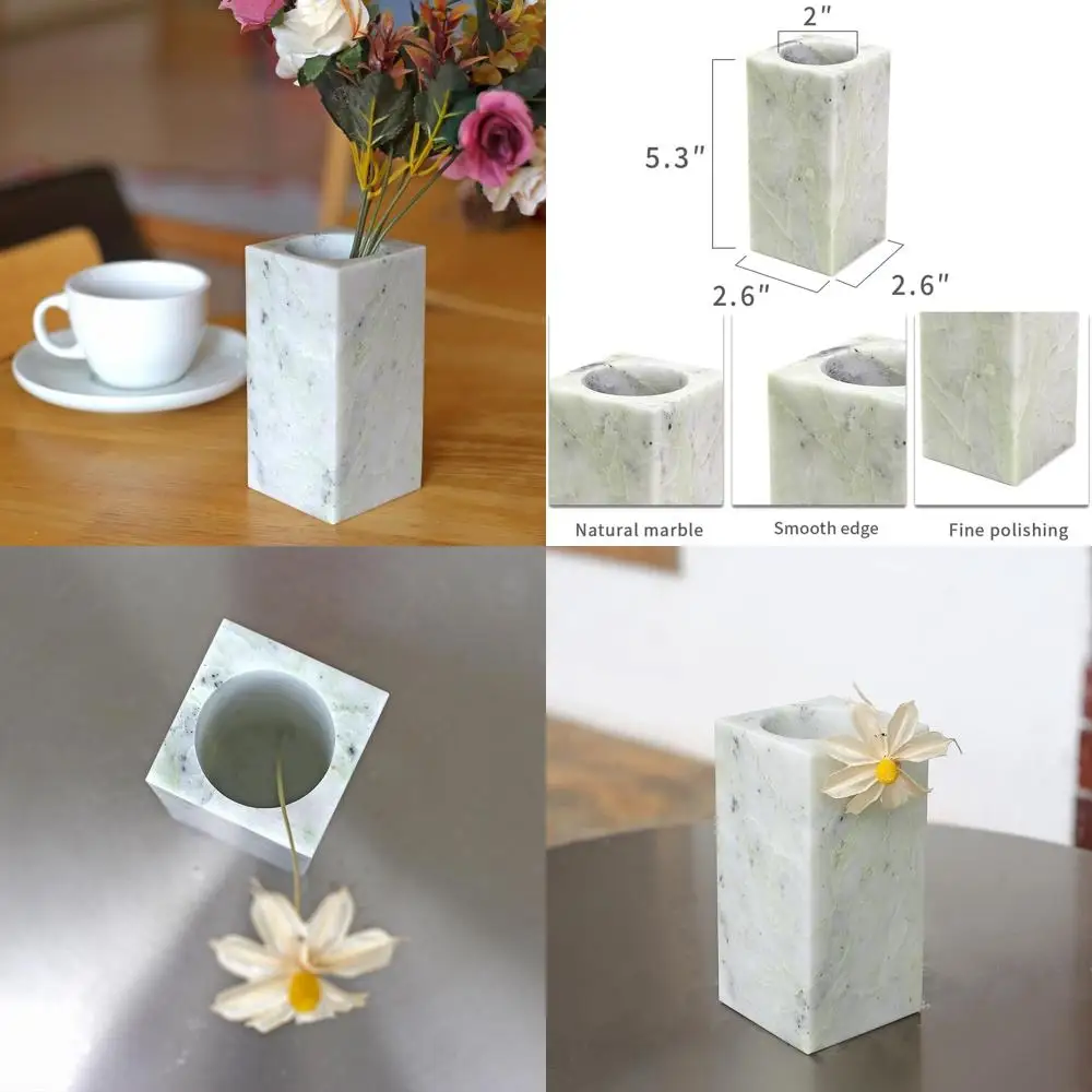 

Элегантная зеленая мраморная ваза для домашнего декора и полок в гостиной, идеально подходит для свадебных композиций