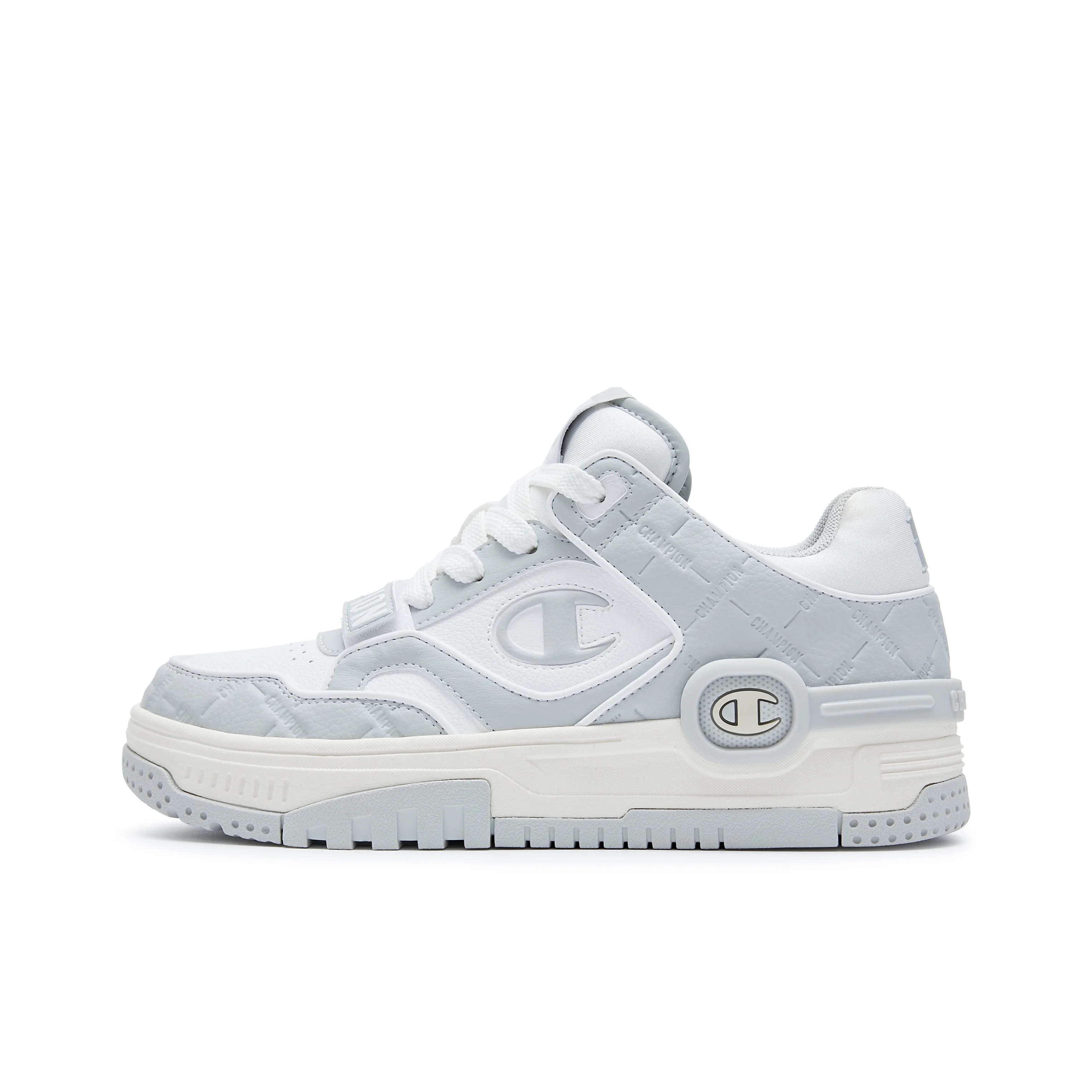 Champion Top Student Shoes C Skate V1 Mono Textile, chaussures de skateboard basses respirantes en cuir synthétique unisexe gris