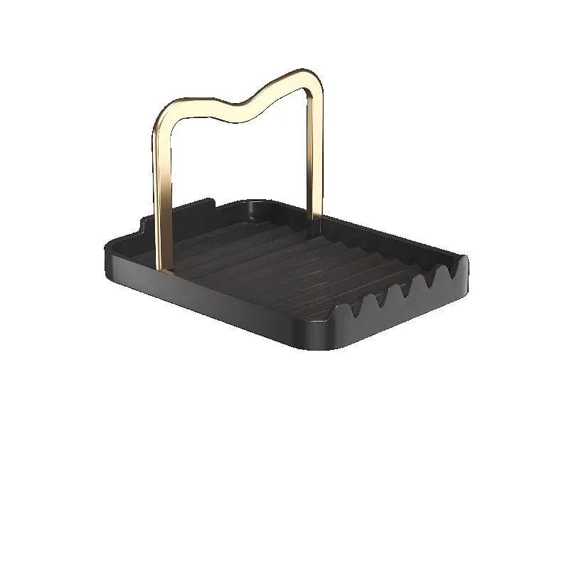 

Kitchen Iron Multifunctional Cooking Pot Shovel Spoon Ladle Pot Lid Utensils Storage Bracket Shelf Shelf