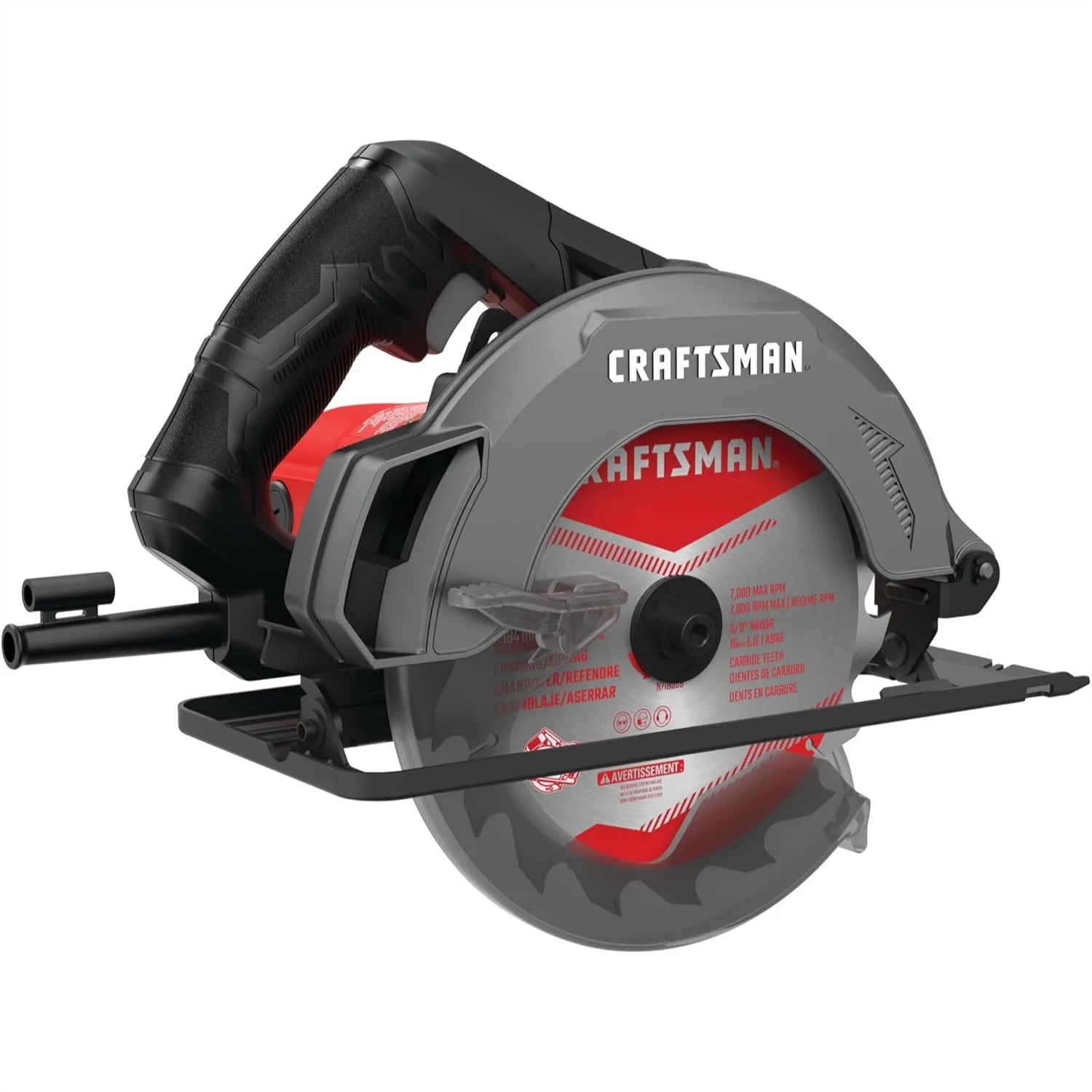 

7-1/4 Inch Circular Saw, 13 Amp, 5300 RPM, Corded, Fast Cuts & Accurate Bevel