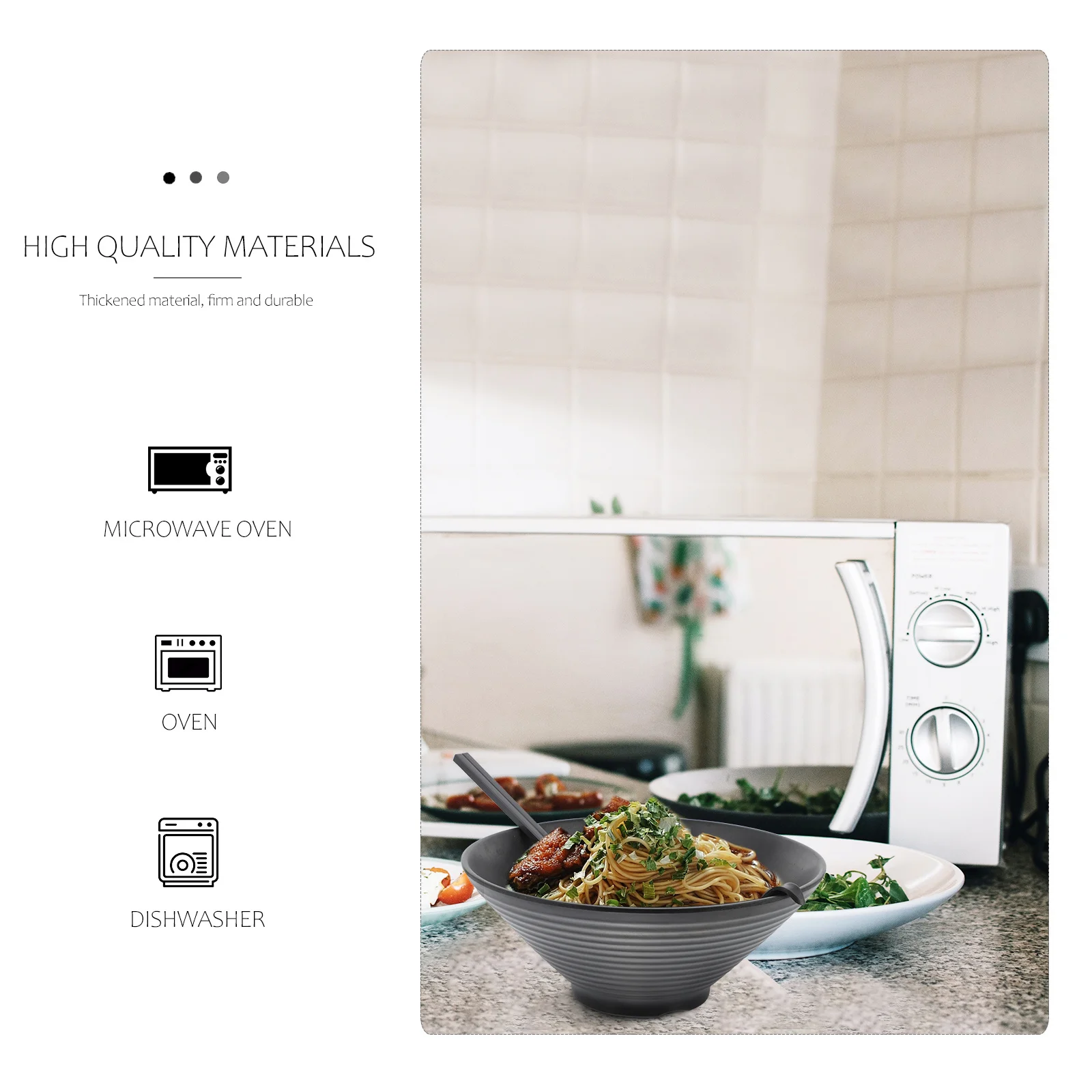 

1Set Highquality Wooden Ramen Bowl Set Chopsticks Spoon Tableware Kitchen Dinnerware Bowl Tableware Spoon Chopsticks