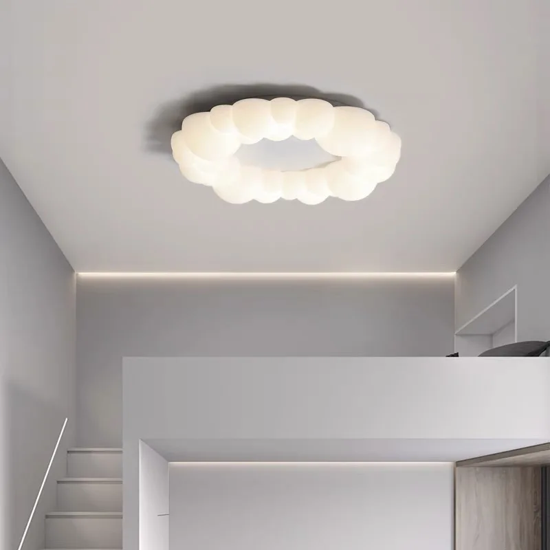 Imagem -03 - Nordic Led Cloud Chandelier para Quarto de Crianças Lustre de Teto Moderno Sala de Estar Decoração do Restaurante Arte Branco Acrílico Pendurado Lâmpada