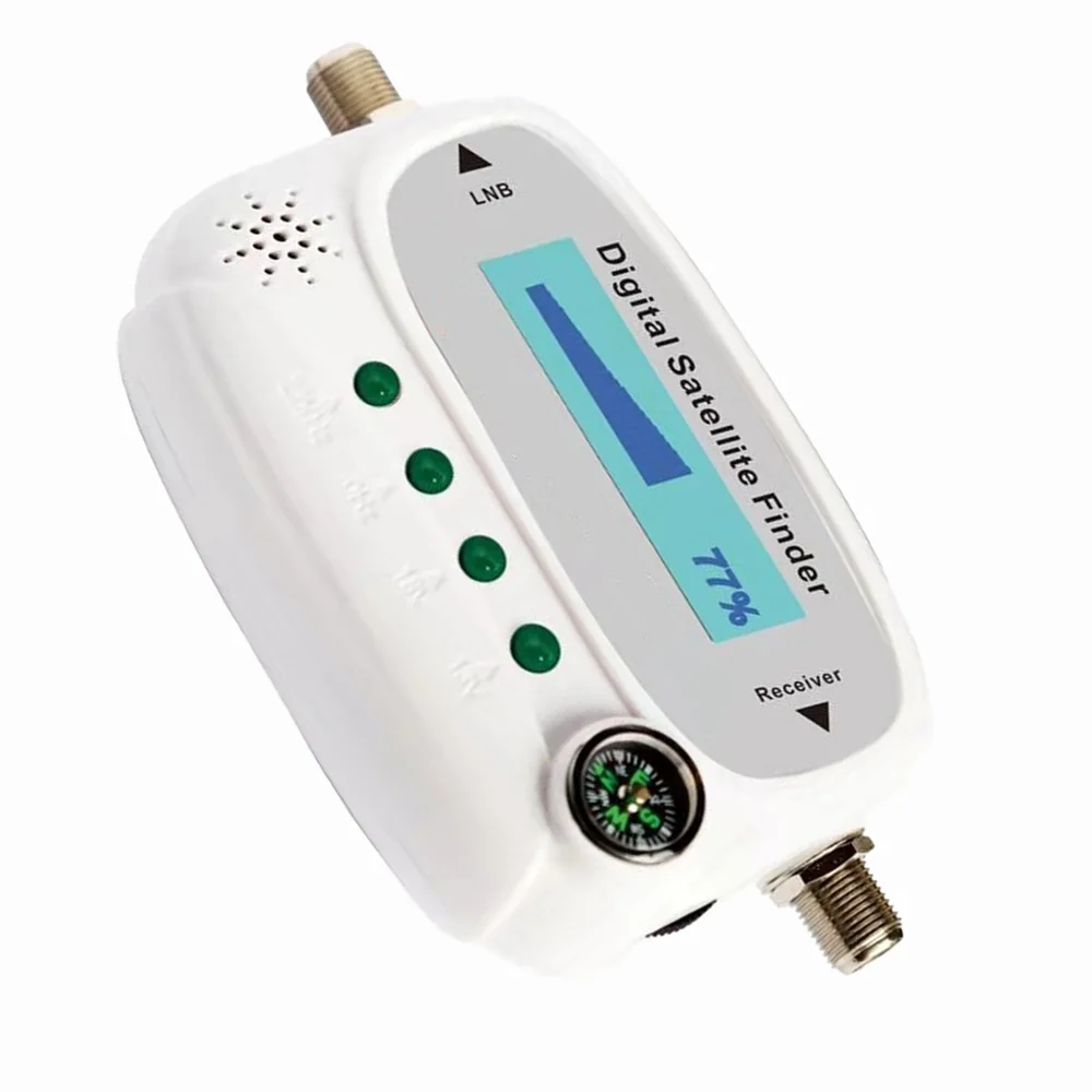 Hot LED Digital Satellite Finder SF08 Satlink Receptor HD TV Signal Receiver Sat Decoder Satfinder with Compass 4 LED Indicator