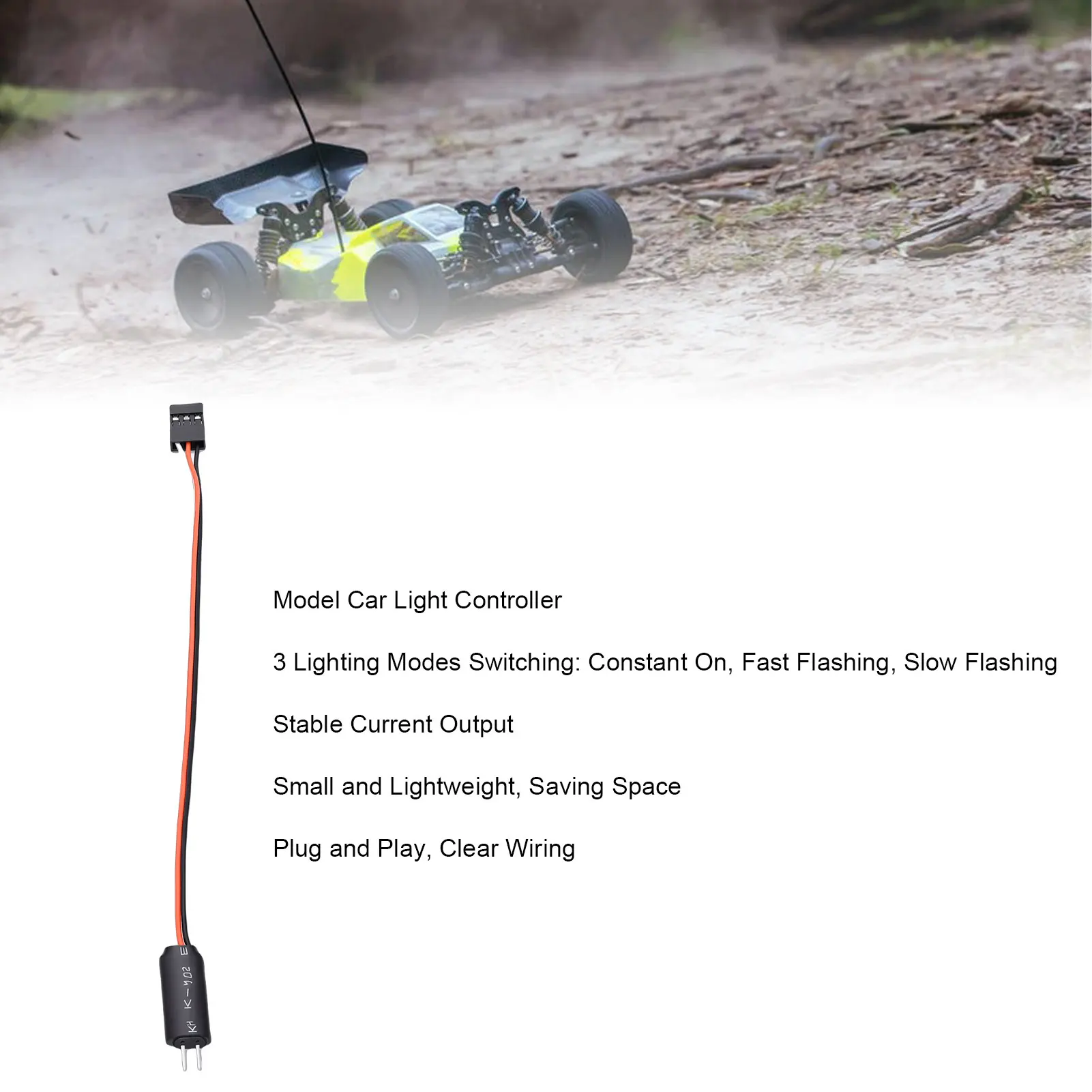 RC Car Light Controller Model Vehicle On Off Control 3 Lighting Modes Switching Maximum 1A Model Car Light Switch