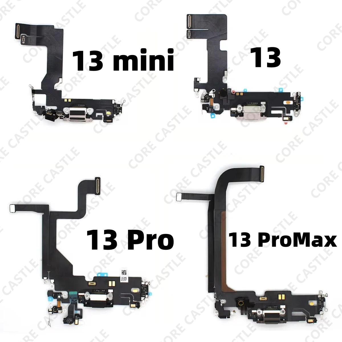 

For iPhone 13 13 Pro Max 13 Mini USB Charging Port Connector Charger Dock Jack Plug Socket Flex Cable Board Microphone Headphone