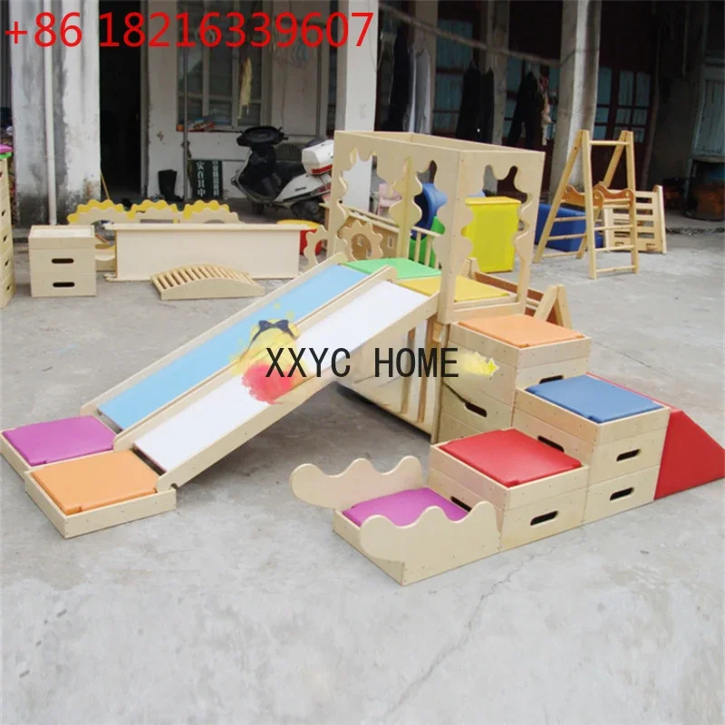 Slide Combination Teaching Toys Parent-Child Garden Infant Sensory Training Equipment