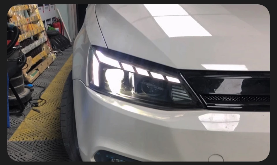 AKD Head Lamp for VW Jetta Sagitar MK6 LED Headlight 2011-2018 Headlights MK6 DRL Turn Signal High Beam Angel Eye Projector Lens