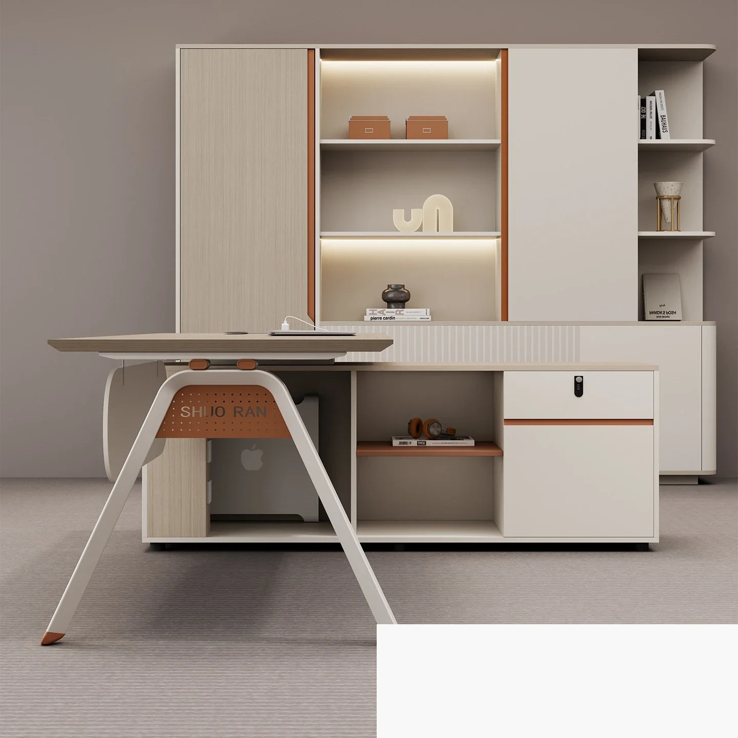 Customized boss desk, simple modern supervisor desk, manager office , high-end office desk and  combination