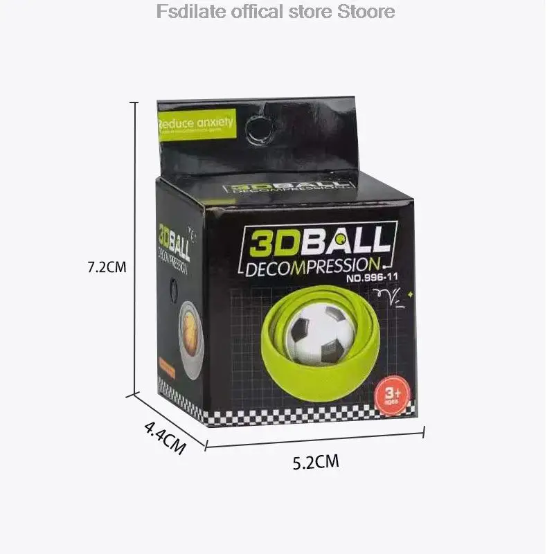 3D Infinite Flipping Decompression Ball Fingertip Decompression Gyroscope Toy Puzzle Decompression Toy Ball