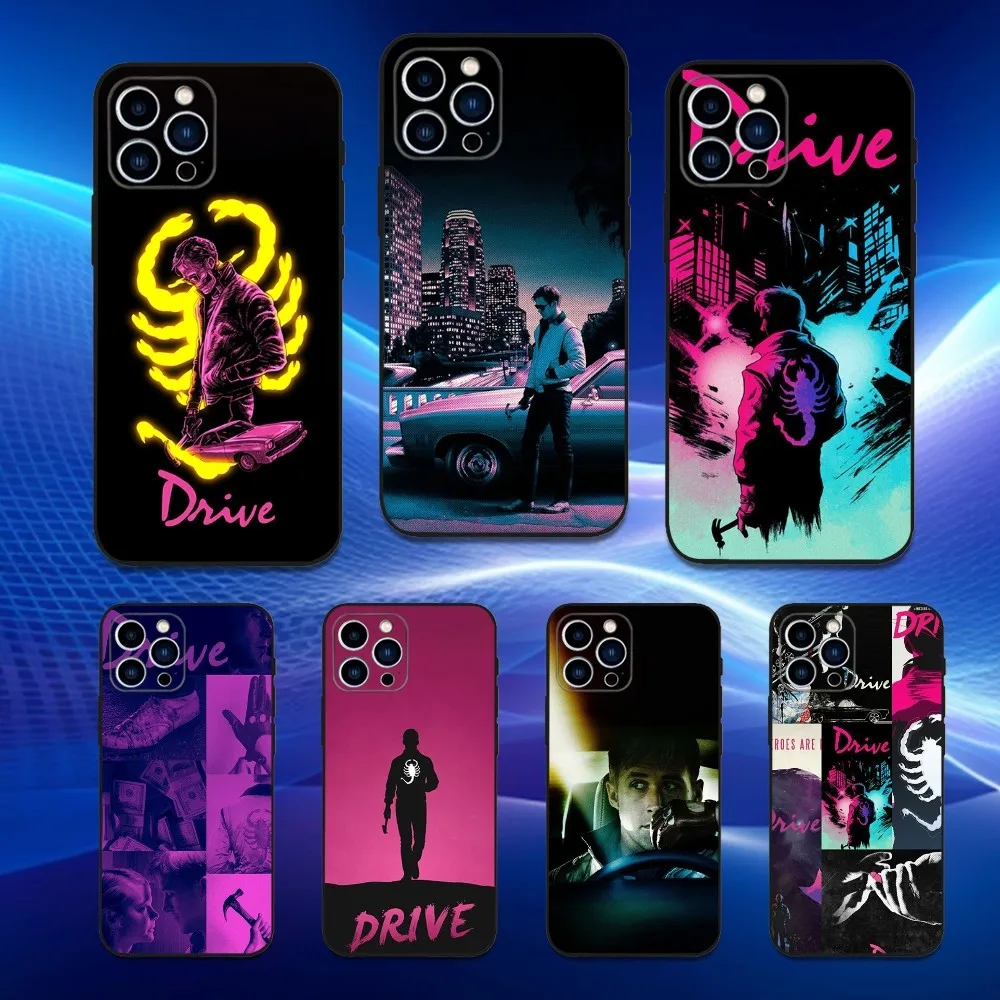 

R-Ryan G-Gosling D-Drive Phone Case For iPhone 16,15,14,13,12,11 Plus,Pro Max,XS,X,XR,SE,Mini,8,7,Soft Silicone Black Cover