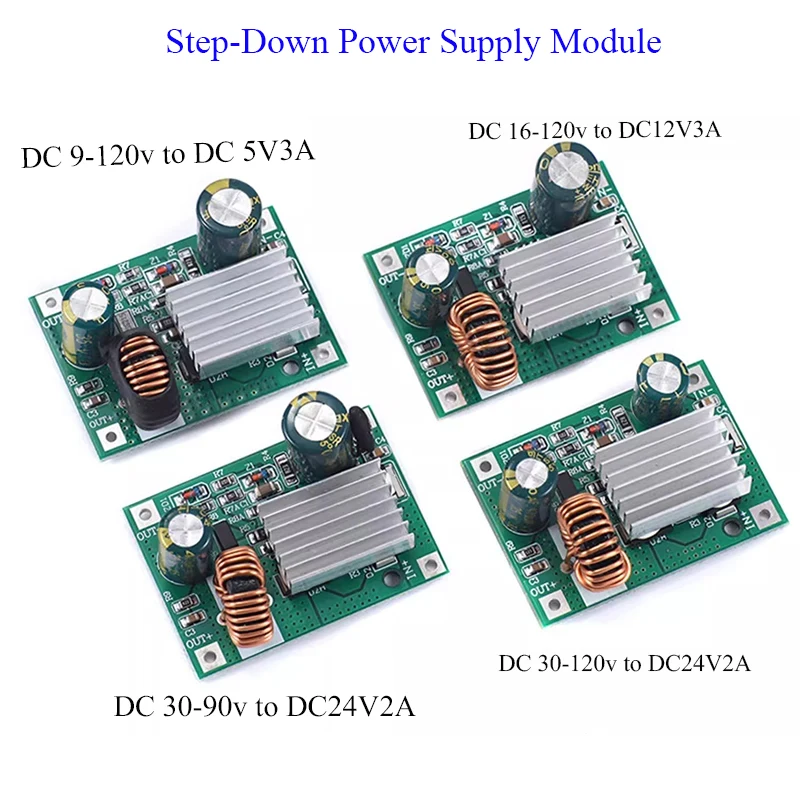 3A Step down Module Power Supply DC-DC Converter 9V-120V to 5V 12V Non-isolated Buck Converter for Electronics