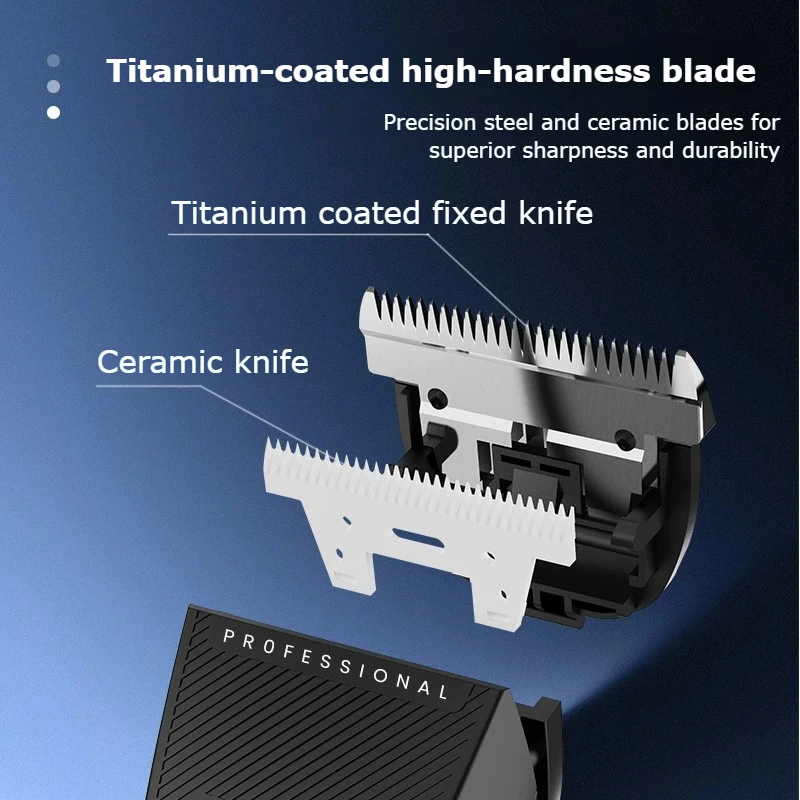 Youpin Pritech مقص الشعر المهنية الشعر المتقلب شاشة الكريستال السائل USB قابلة للشحن لصالون الرجال قص الشعر آلة الحلاق #3