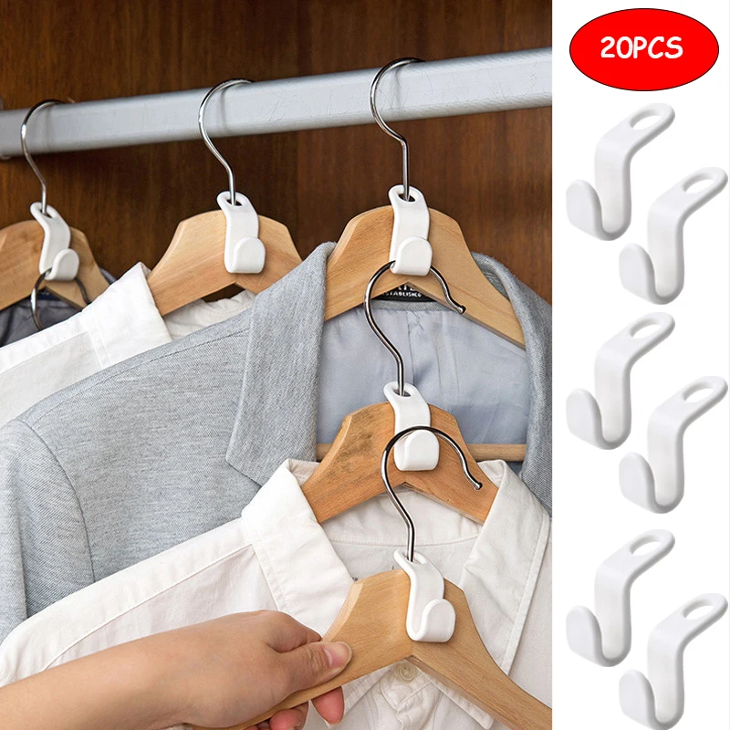 

Multi-function Clothes Hanger Hook Wardrobe Space-saving Hanger Hook Hanger Connection Hook Bedroom Storage Wardrobe Organizer