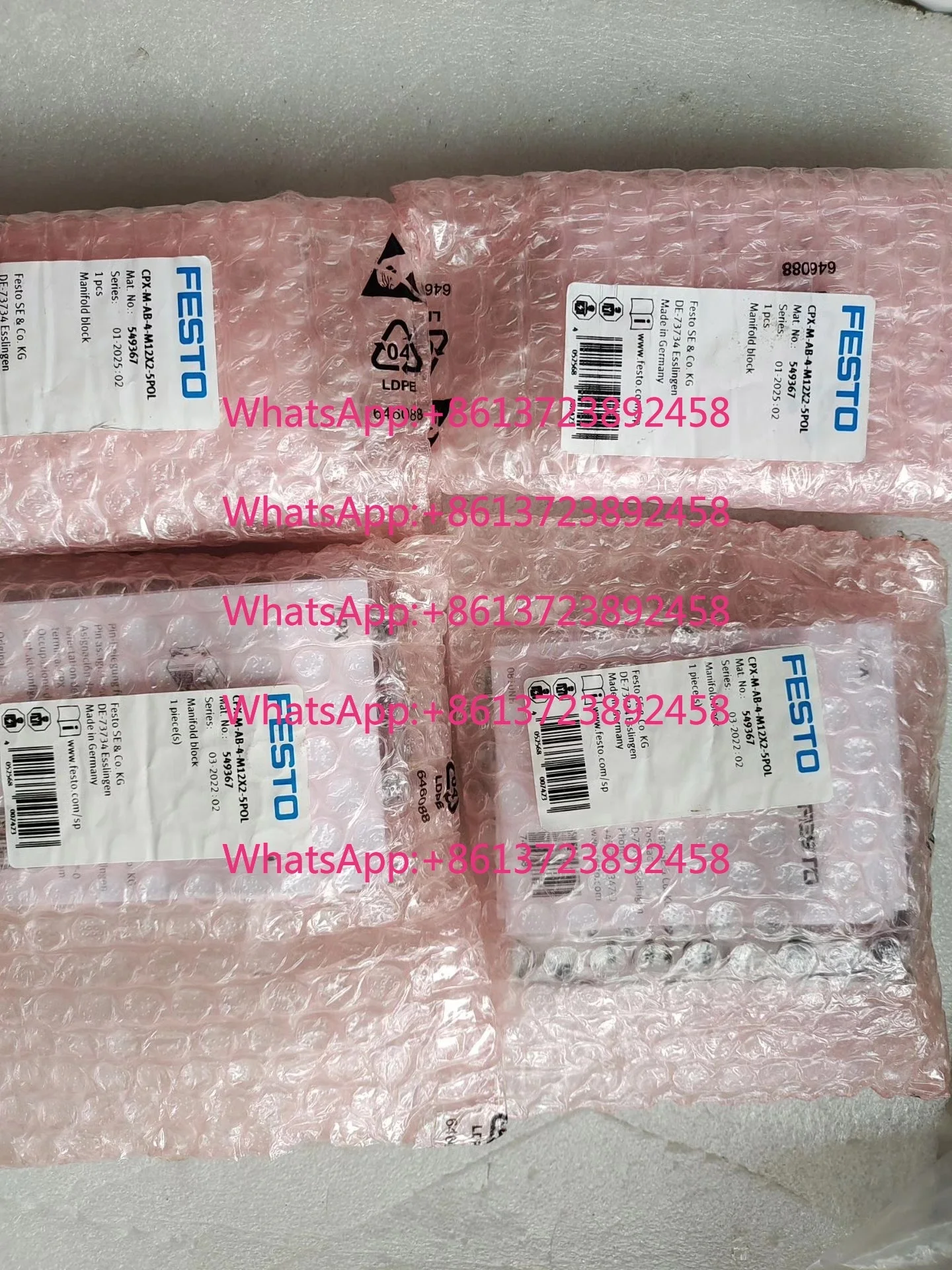 Germany FESTO Festo bus module CPX-M-AB-4-M12X2-5POL 549367