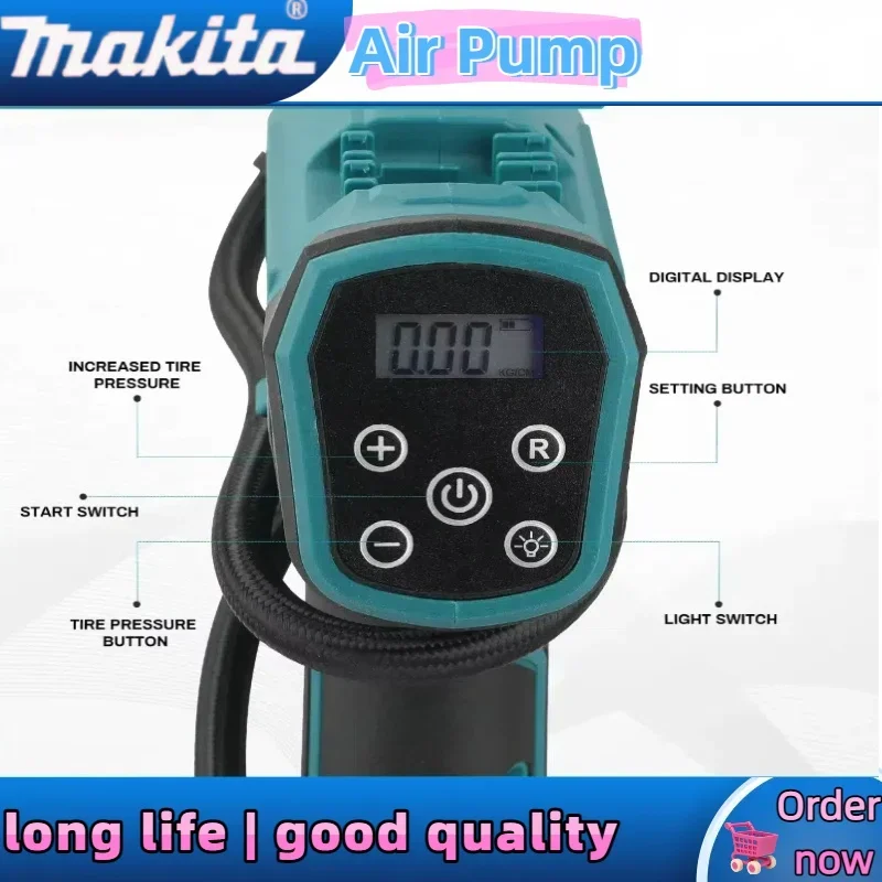 Makita 600mm Cordless Portable Electric Air Pump Rechargeable Handheld Air Compressor For Cars for  Makita battery
