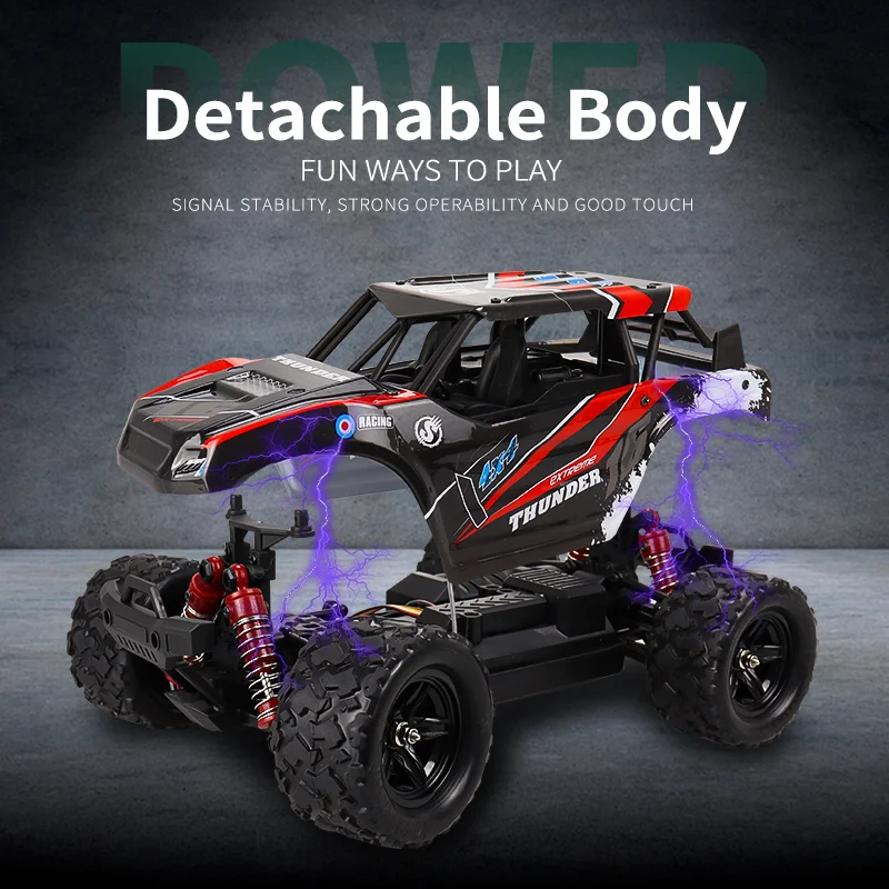 1:18 RC Climbing Car 35KM/h High Speed Remote Control Buggy 2.4G Drift Off-Road Vehicle Toy Electronic Truck Model Kids Gift