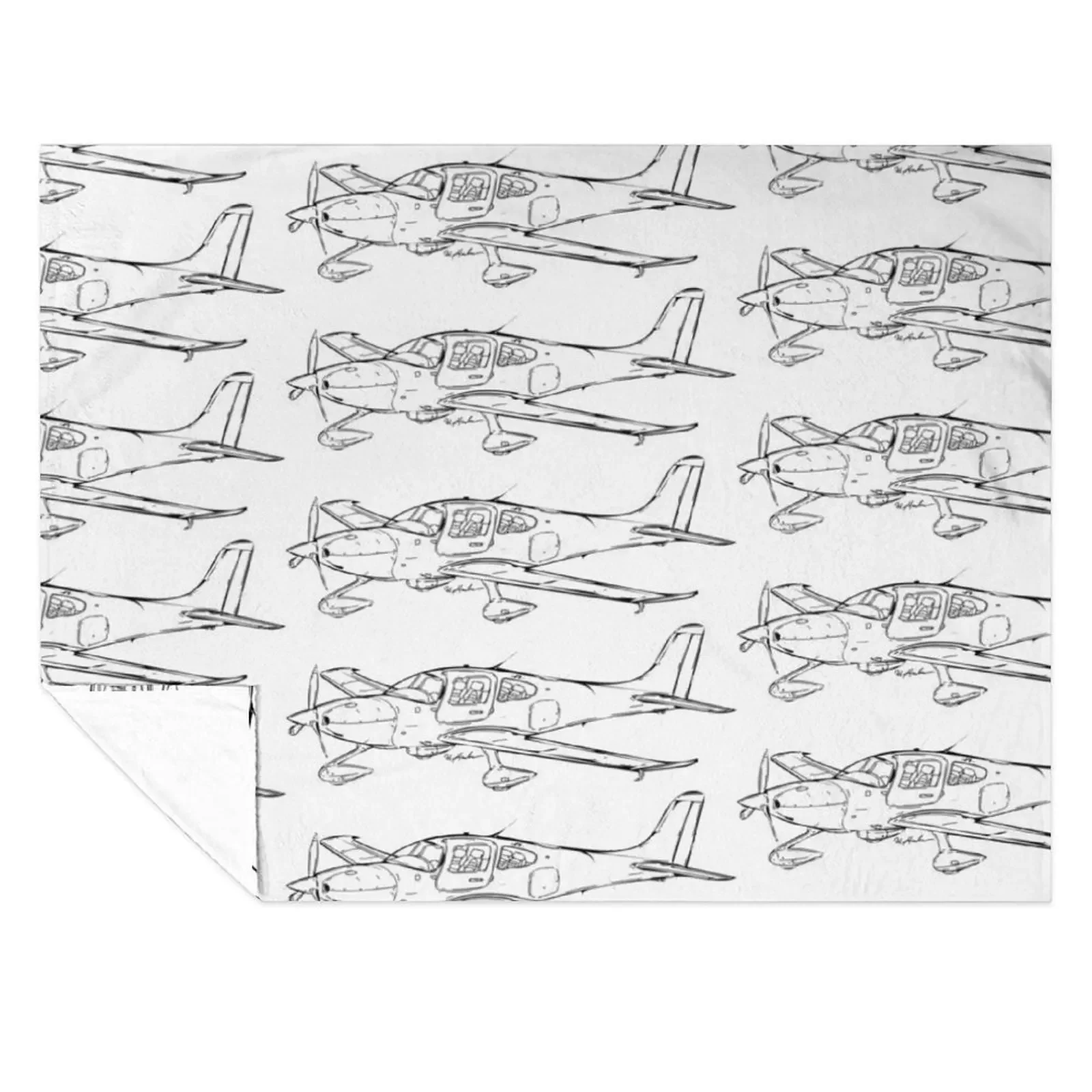 

Cirrus SR-22 Throw Blanket Decorative Sofas Beautifuls Shaggy Sofa Blankets