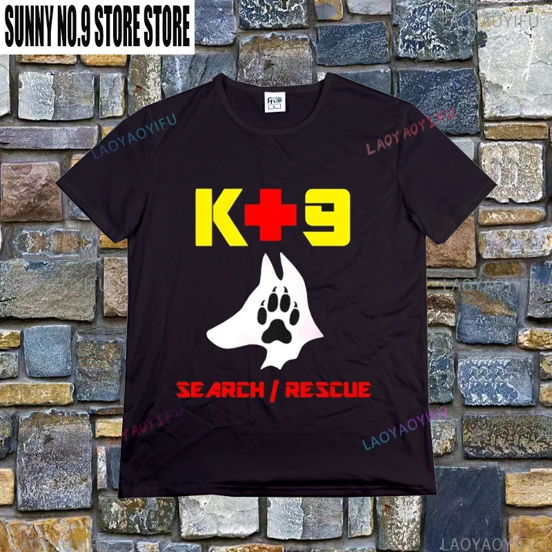 German Shepherd Police K9 Unit T Shirt Men Fashion Printed Tee Print Short Sleeve Tshirt Top Luxury Tees T-Shirt Clothes