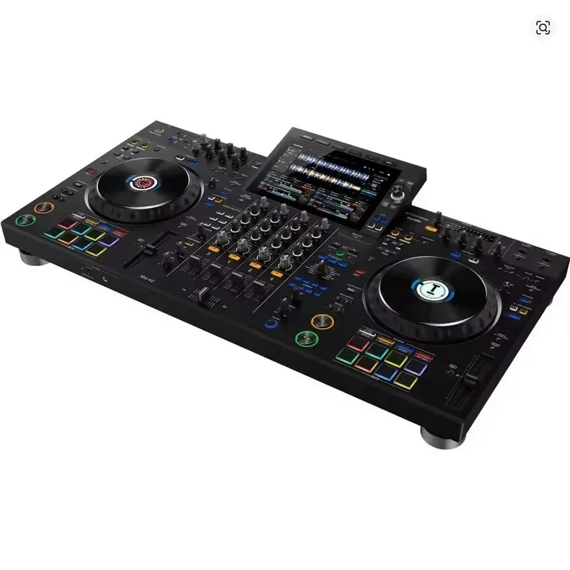 Sistem DJ Profesional All-in-One 4-Kanal AlphaTheta XDJ-AZ Baru (Hitam)