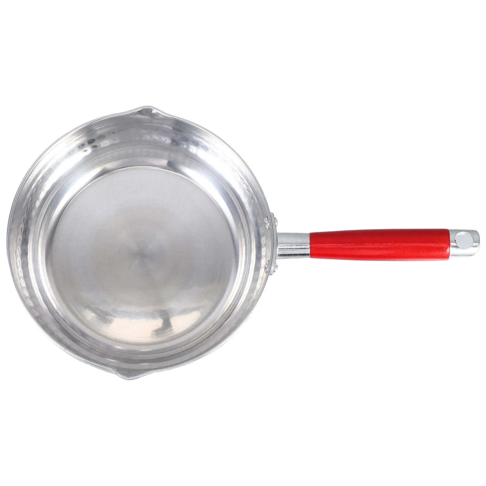

Japanese Milk Pot Snowpan Wooden Handle Aluminum Dual Spouts Kitchen Cookware Small Saucepan Baking Utensils Milk Warmer