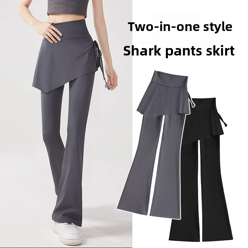 High Waist Yoga Pants Tight Fitness Running Capri Pants Tummy Control Bootcut Anti-Light Walking Pants Women's Bottom Lift