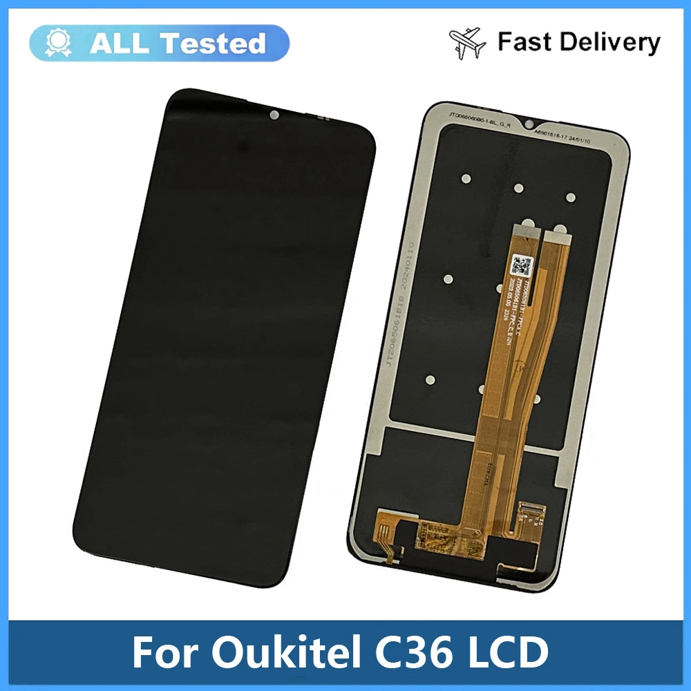 Original For 6.56 Inch Oukitel C36 LCD&Touch Screen Digitizer Display Screen With Oukitel C36 Sensor LCD Accessories Assembly