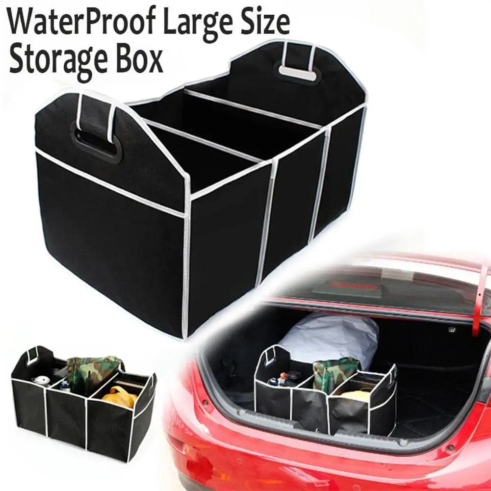 Car Multi-Pocket Trunk Organizer Large Capacity Folding Storage Bag Trunk Stowing and Tidying Trunk Organizer Car Accessories