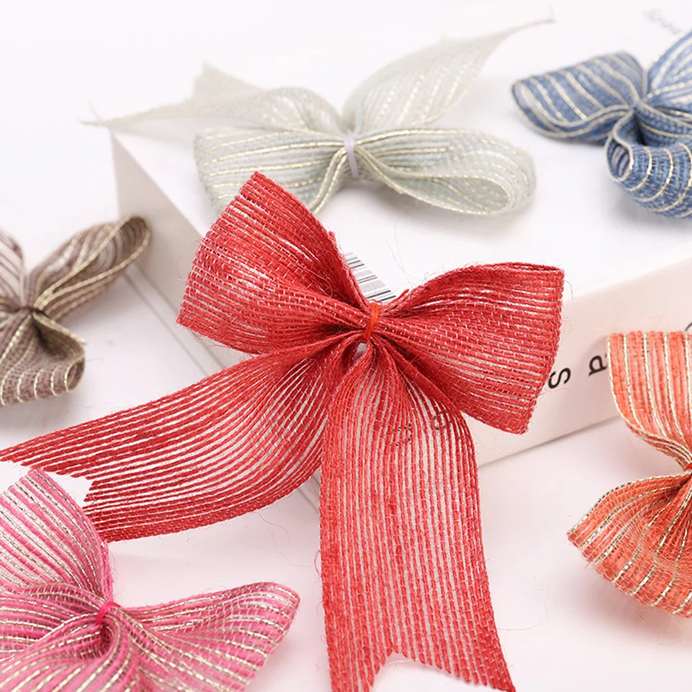 

Decorations Wedding Bow Christmas Garland Bowknot Ornament Ribbons Xmas Ornaments